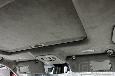 Toyota Highlander Перетяжка потолка алькантарой
